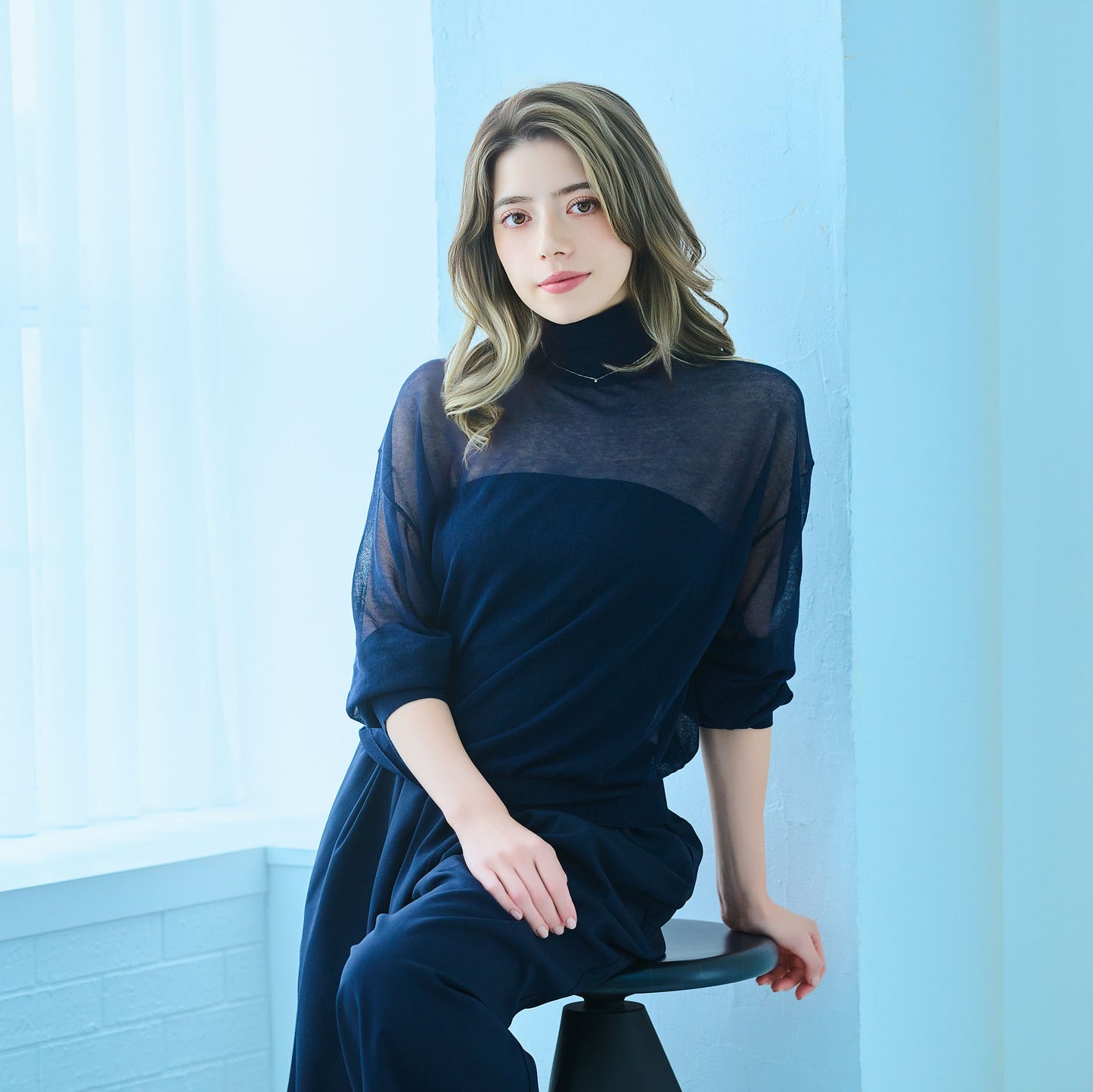 K10WG ダイヤモンド 0.05ct ネックレス