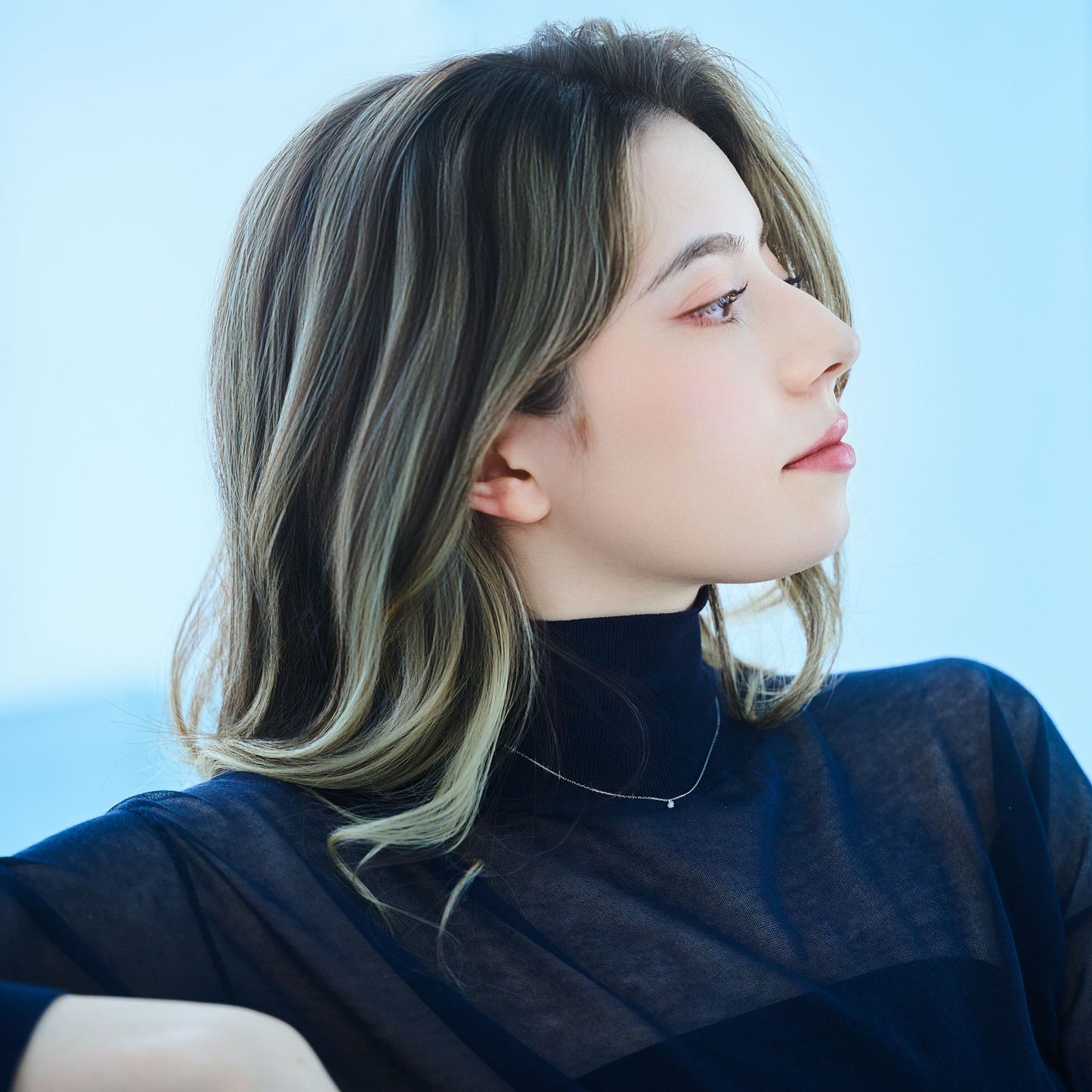 K10WG ダイヤモンド 0.05ct ネックレス