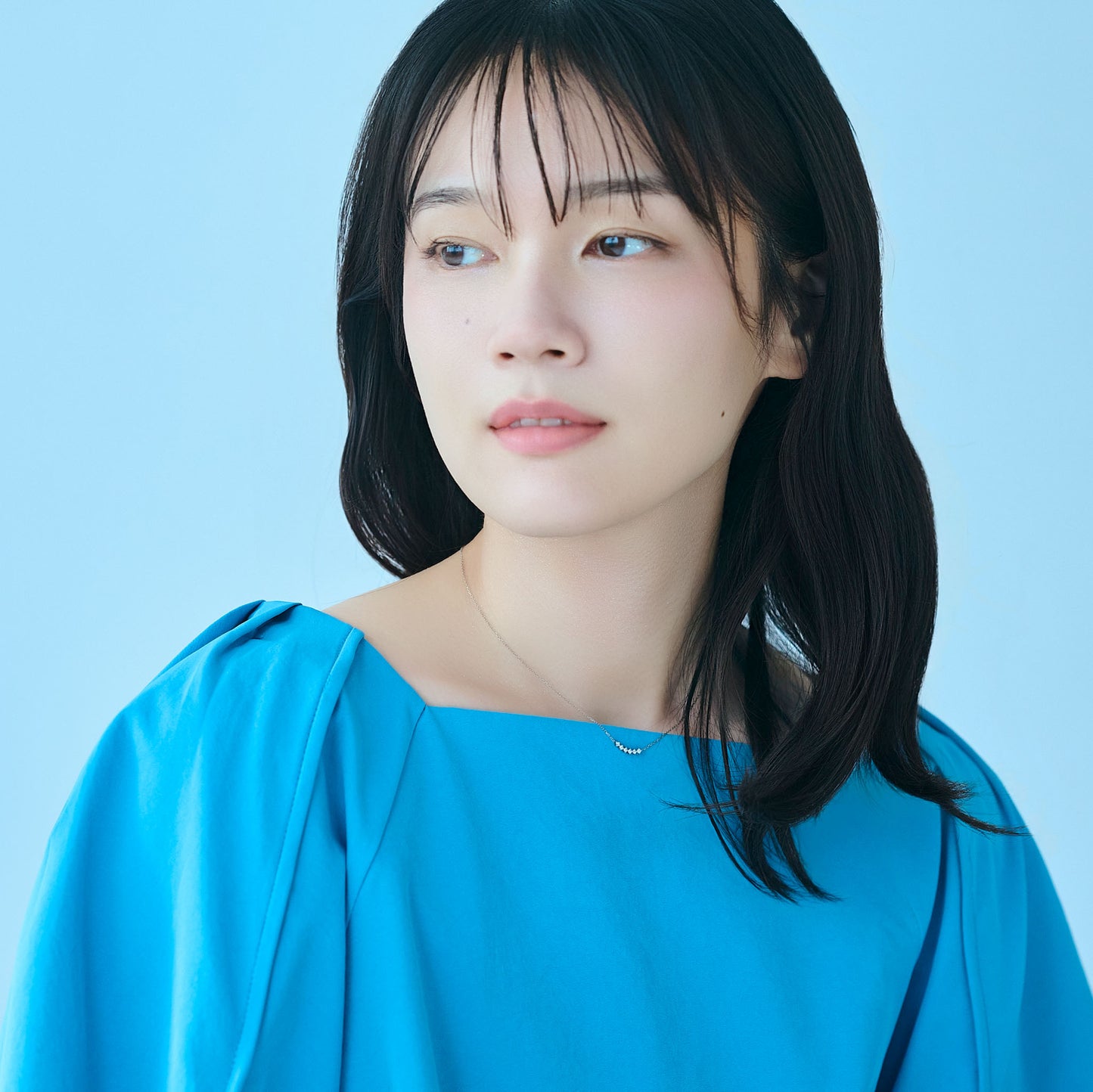 シルバー ラインネックレス