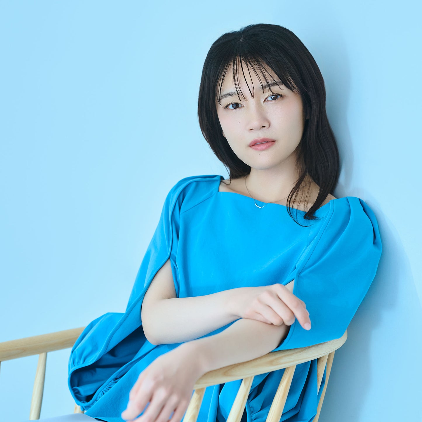 シルバー ラインネックレス