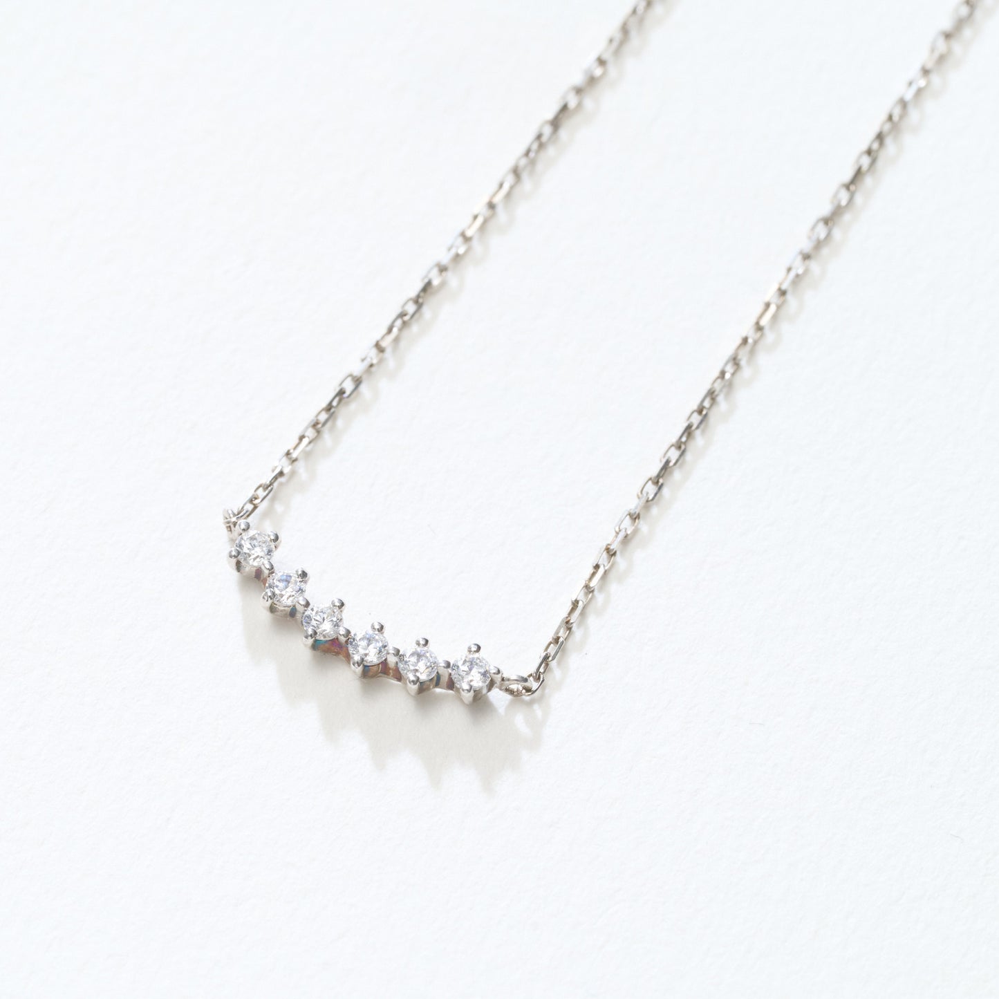 シルバー ラインネックレス